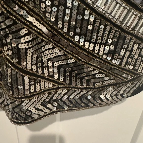 Peace + Love Black High Neck Embellished Bodycon Dress - Picture 10 of 16